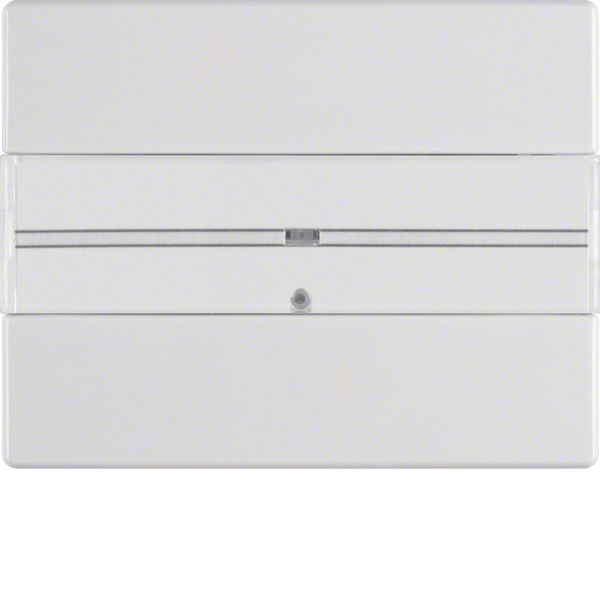 Arsys Push Button, 1-gang, with Labelling Field Polar White Glossy image 1