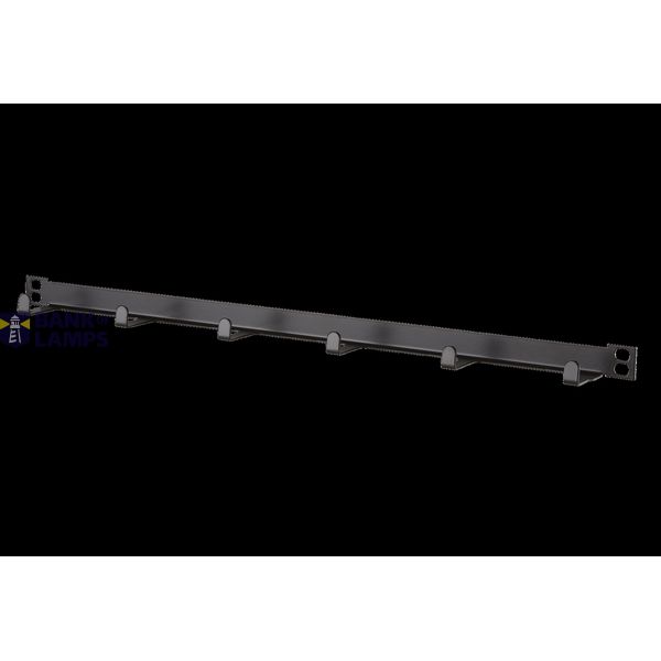 Cable manager 19 inches/0,5RU 56 mm RAL 9005 black image 1