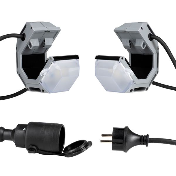 RoBust LED Line 3X8W 5000K Grey 9M image 1