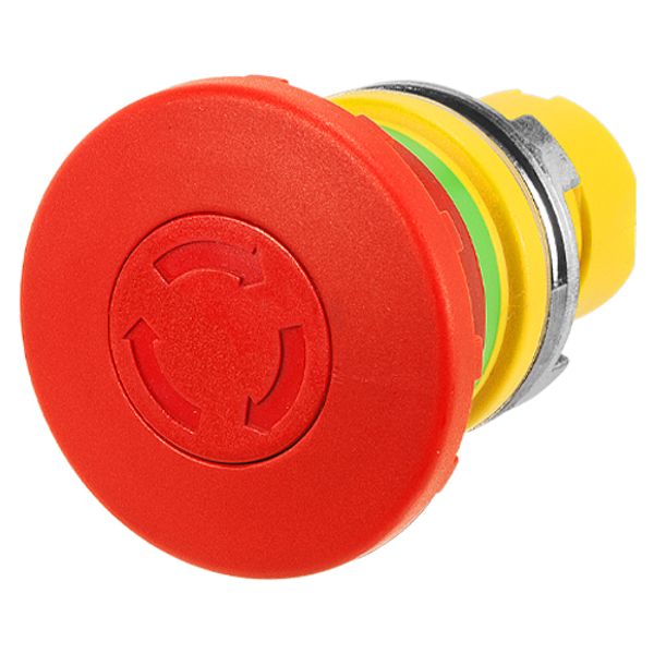 Mushroom push-button Ø 40, twist release, red image 1