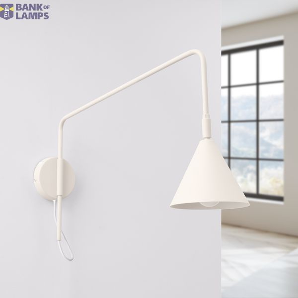 Wall lamp NOX 1 beige with a switch image 2