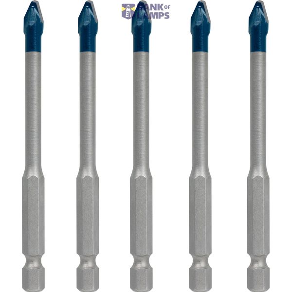 EXPERT HEX-9 HardCeramic Drill Bit Roof Tile Set 6 mm 5-pc image 1
