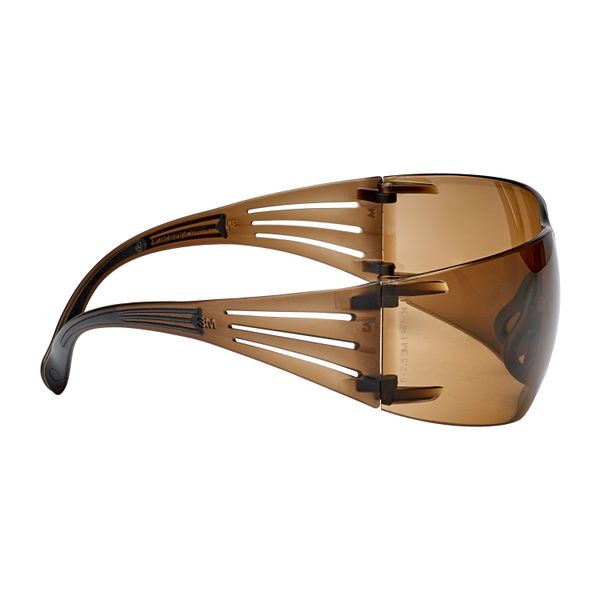 3M™ SecureFit™ 400 Safety Glasses, Black/Brown Frame, Scotchgard™ Anti image 6