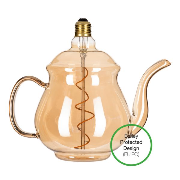 LED Teapot Earl Gold E27 4W 2200K image 1