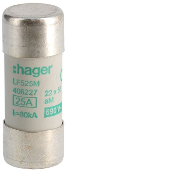FUSE 22X58,25A AM,690VAC LF525M image 1