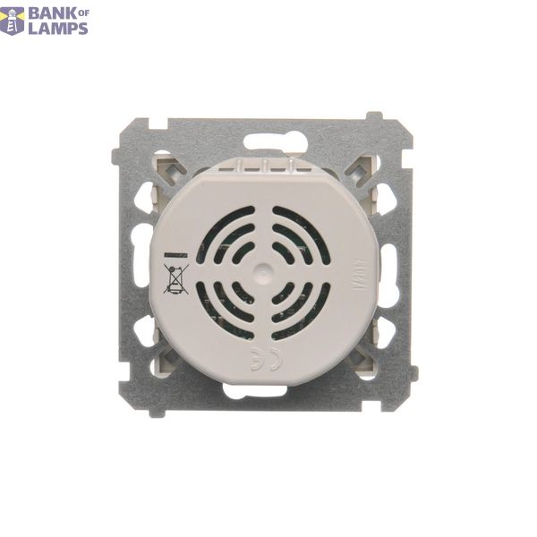Single switch with backlight, LED not replaceable Color: blue, (module), 10AX, quick connection, Silver matt, metalic image 1