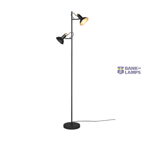 Roxie floor lamp E14 matt black/gold image 1