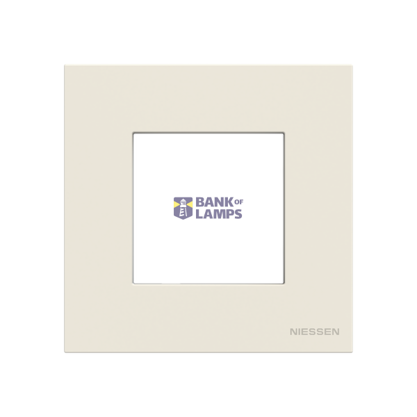 Frame 1-gang / 2-modules - IP44 - White image 1