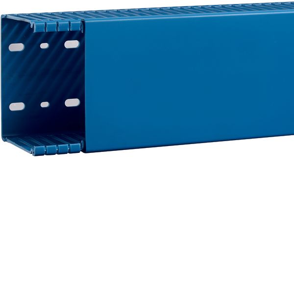 Slotted panel trunking made of PVC BA6 80x100mm blue image 1