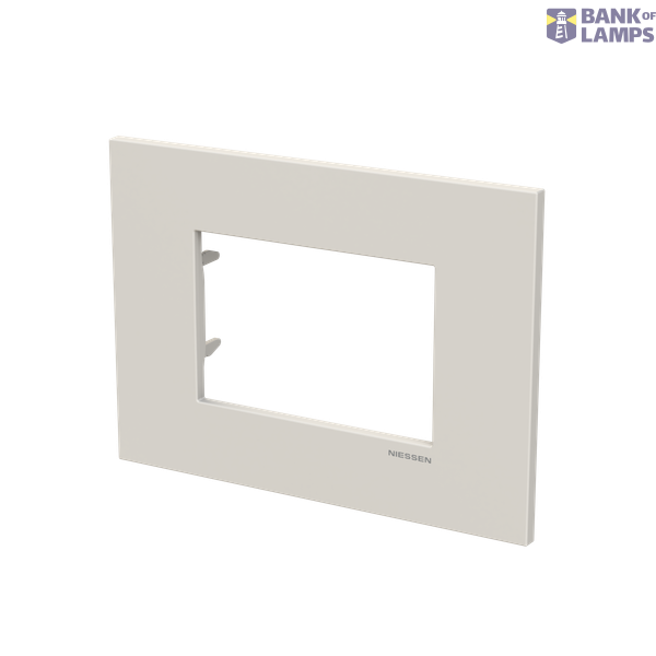Frame - 1-gang / 3-modules - Niessen logo - S - Dune image 2