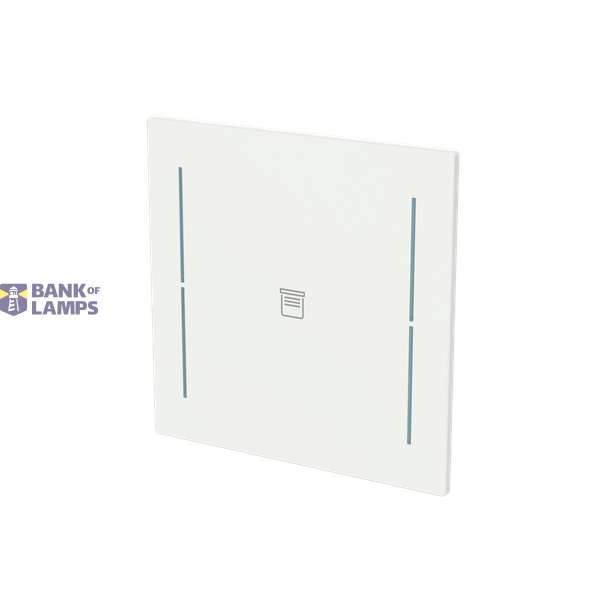 LFJ/A.1.70.1-44G Cover plate with legend with Symbol "venetian blind" studio white - Trevion® image 2