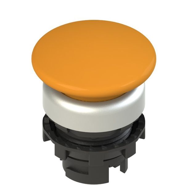 Spring-return orange mushroom pushbutton image 1