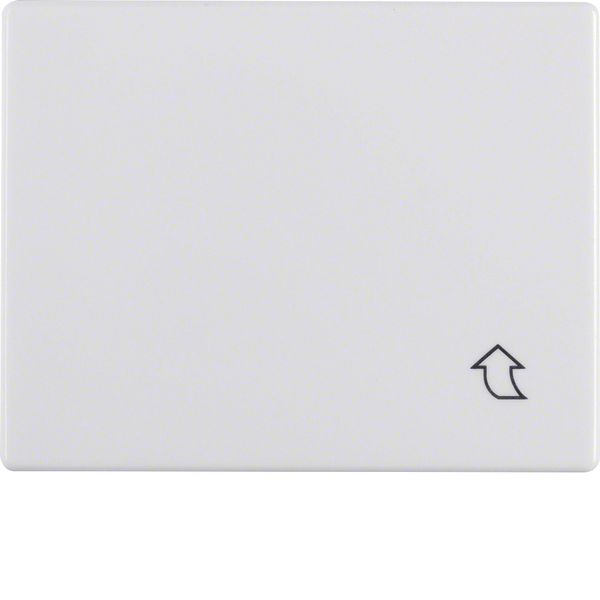 Interm. ring hinged cover f. central plate 50x50 mm, arsys, p.white gl image 1