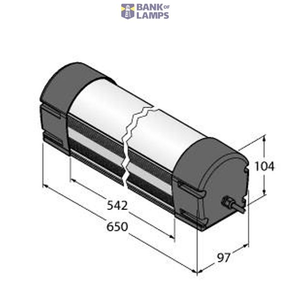 LED Linear Light In the Metal Housing   WLB92X550PWM image 1