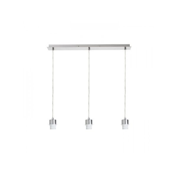 MORE 60 pendant ceiling base matt nickel 230V LED E27 3x15W image 1