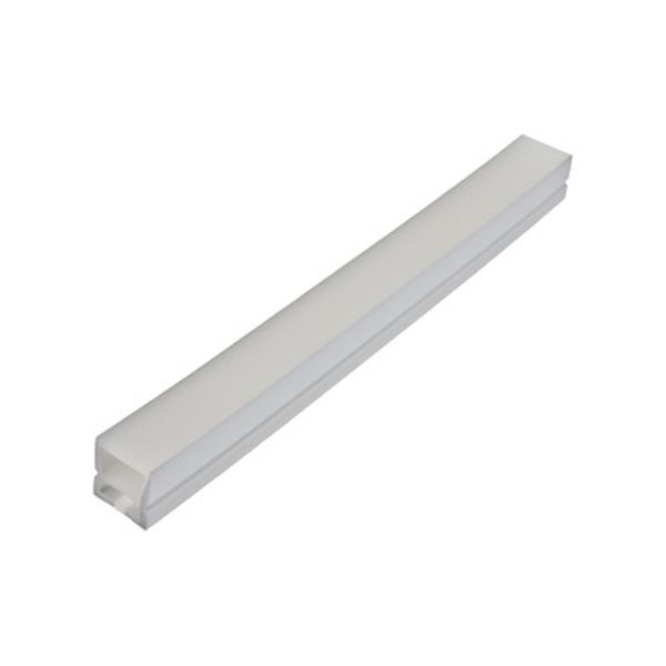 LED Silicone Profile Flat 19 x 19 mm / white - milky, by m image 1