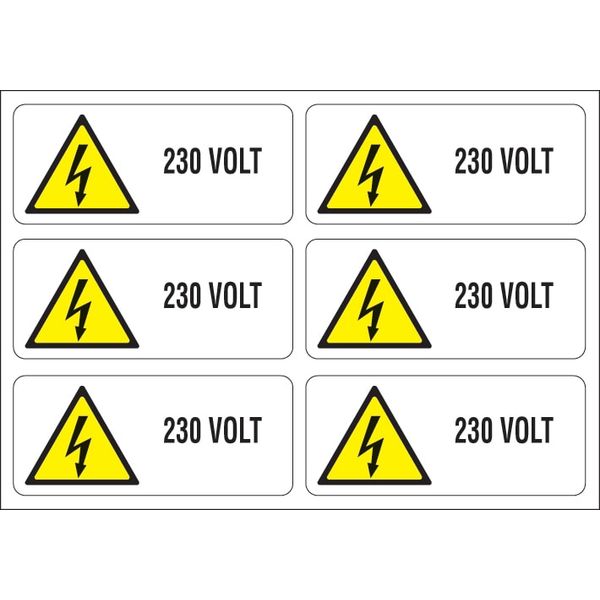 Adhesive label - Dimensions: 300 x 210 mm image 1