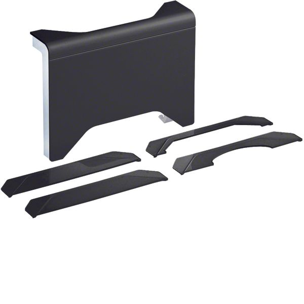 Branch on floor ducts hfr to skirting board duct SL 20x115mm graphite black image 1