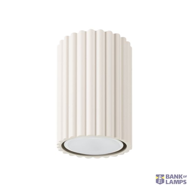 BEIGE SPOT TUBE WITH A GROOVED CARBON LAMPSHADE FOR AN ELEGANT LIVING ROOM 1XGU10 image 7