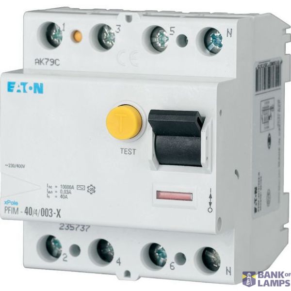 PFIM-63/4/01-X Eaton Moeller series xPole - PFIM Type AC, A, U, R RCCB image 1