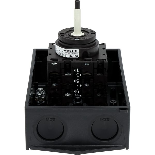 T3-4-15682/I2/SVB-SW Main switch, T3, 32 A, surface mounting, 4 contact unit(s), 6 pole, 1 N/O, 1 N/C, STOP function, With black rotary handle and locking ring, Lockable i image 17