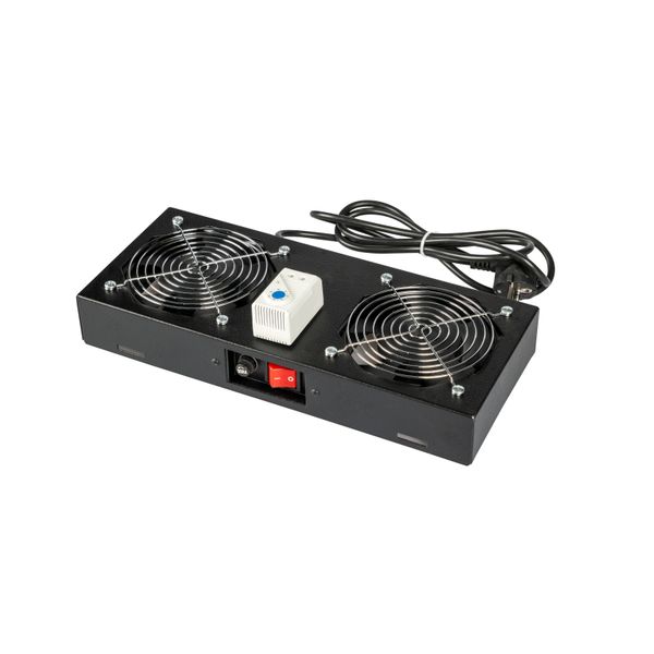 Roof Fan-unit 2 fan for S-RACK, analog thermostat, RAL9005 image 1