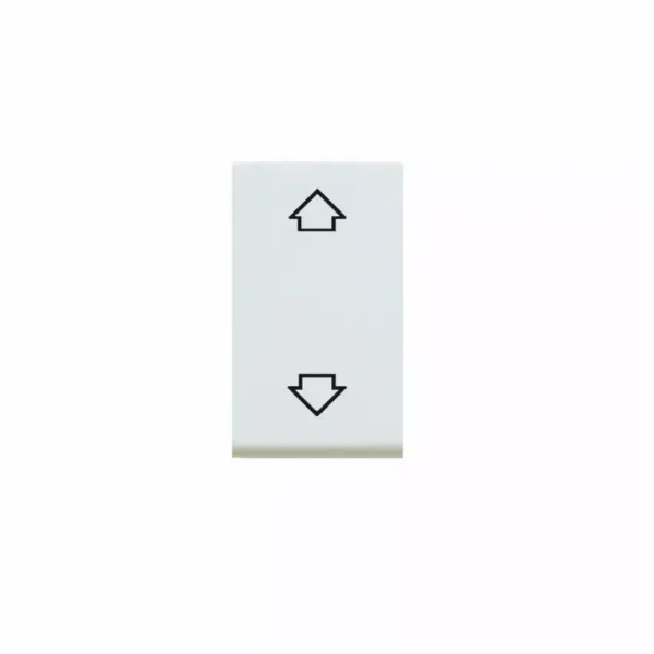 10A 2 way and center off double pole push button with  arrows (retractive) image 1