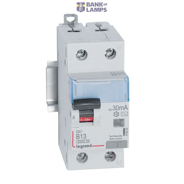 RCBO DX3 1P+N B13 6000A 30MA AC image 2