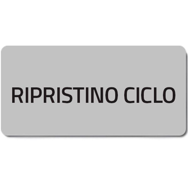 Adhesive label "RIPRISTINO CICLO" image 1