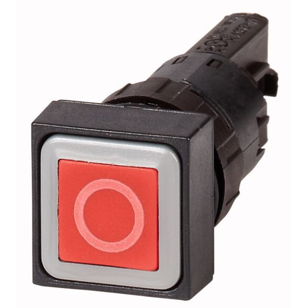 Q25D-10 Pushbutton, red 0, momentary image 1