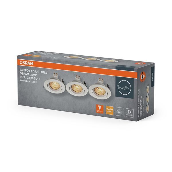 SPOT SET ADJTWIST 2.6W827GU10WTFS3 OSRAM image 2