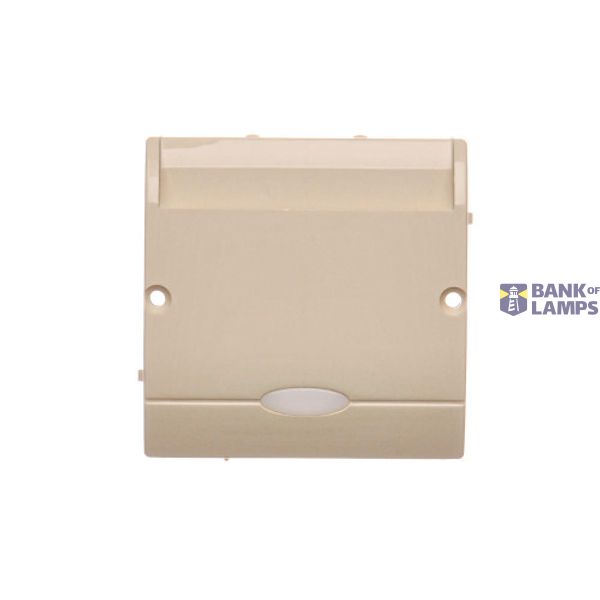 Hotel room switch with indicator light, beige, 10A, 2A image 1