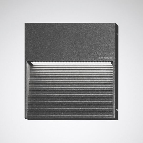 Wall and ceiling luminaire Invego Square Lens Anthracite ET 9,70W 360lm 90 asymmetric medium wide (AM) IP65 IK08 3 SDCM image 1
