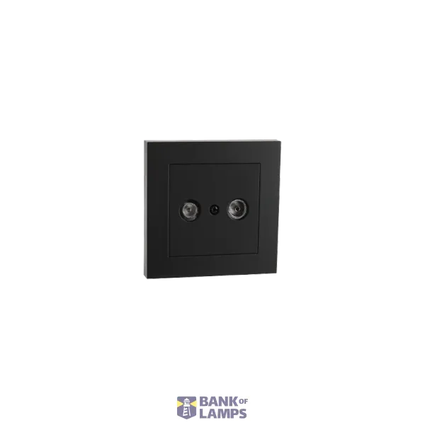 TV CONNECTOR BLACK 6-PACK image 1