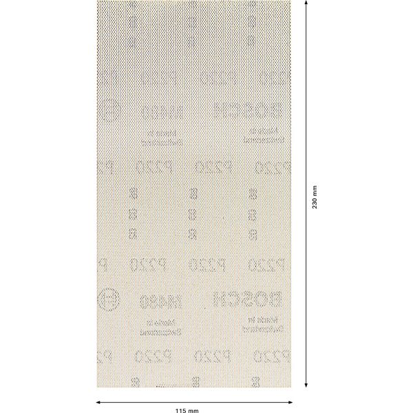 EXPERT M480 Sanding Net for Orbital Sanders 115 x 230 mm, G 220, 10-pc image 1
