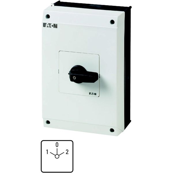 T5B-1-8210/I4 Changeoverswitches, T5B, 63 A, surface mounting, 1 contact unit(s), Contacts: 2, 60 °, maintained, With 0 (Off) position, 1-0-2, Design number 8210 image 2