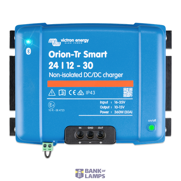 Victron Energy DC-DC pārveidotāji Orion-Tr Smart 24/12-30A (360W) Non-isolated DC-DC image 1