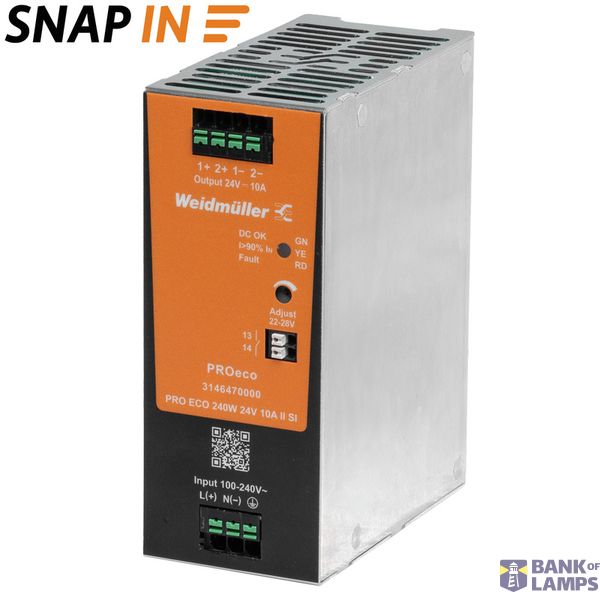 Power supply, Power supply, switch-mode power supply unit, 240 W, 10 A image 1