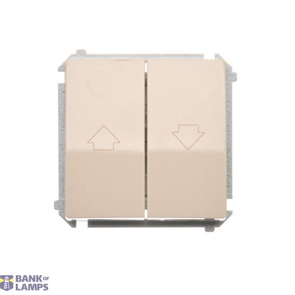 Roller shutter button, beige, 10A image 1