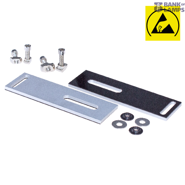 Mounting kit SYSTEMLED EVO | PROFILED flat, with ESD insulation, 1 pair image 1