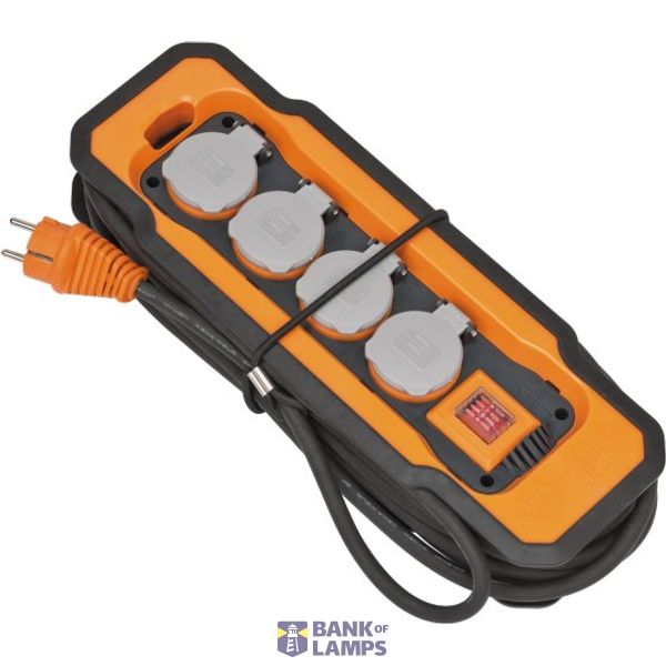 professionalLINE Extension Lead BA 8100 IP54 8m H07RN-F 3G1.5 with cable groove, with 2 hanging hooks image 1