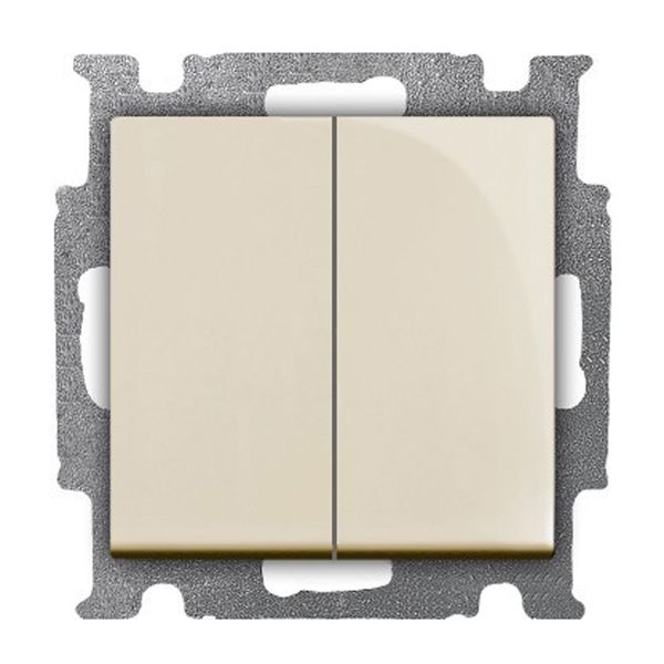 Switch Basic 55 2-way 1+1 cream tactile image 1