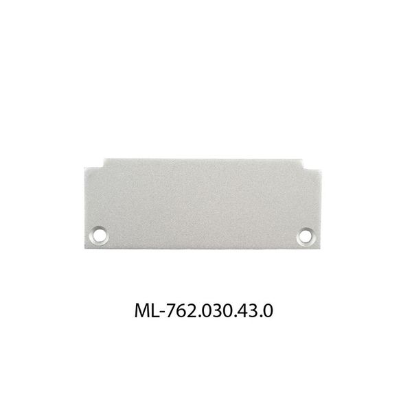 End cap without hole for AF, silver color, 1pc image 1