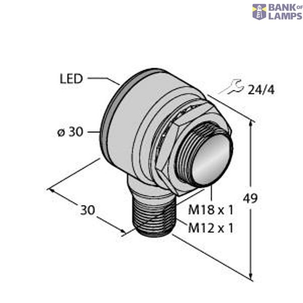 Photoelectric Sensor Retroreflective Sensor with Polarizing Filter   TM18AP6LPQ8 image 1