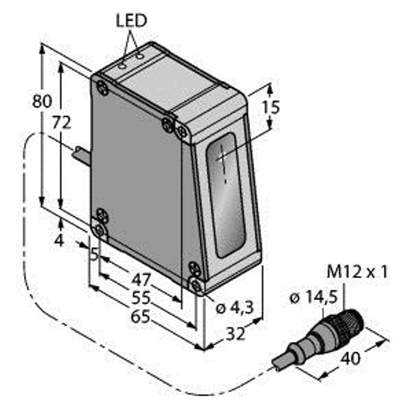 Photoelectric Sensor Diffuse Mode Sensor   LH150IX485QP image 2