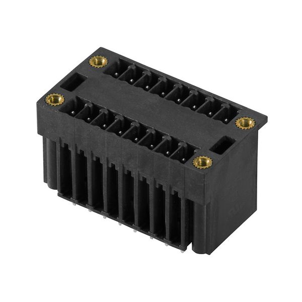 PCB plug-in connector, male header, Flange, THT/THR solder connection, 3.81 mm, Number of poles: 26, 180°, Solder pin length (l): 3.2 mm, tinned, black, Box image 3