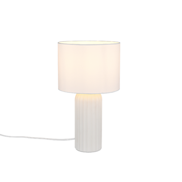 Blair table lamp 36 cm E27 matt white image 1