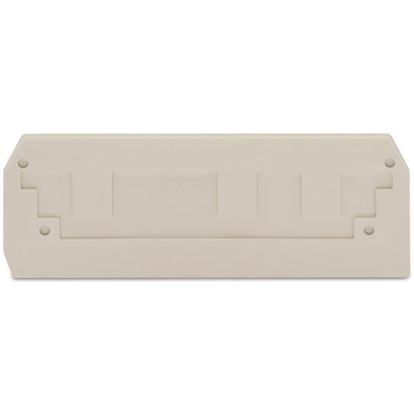 End and intermediate plate 2.5 mm thick light gray image 1