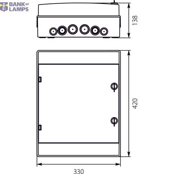 Hermetic switchboard RH-24S/S (gray door) image 2