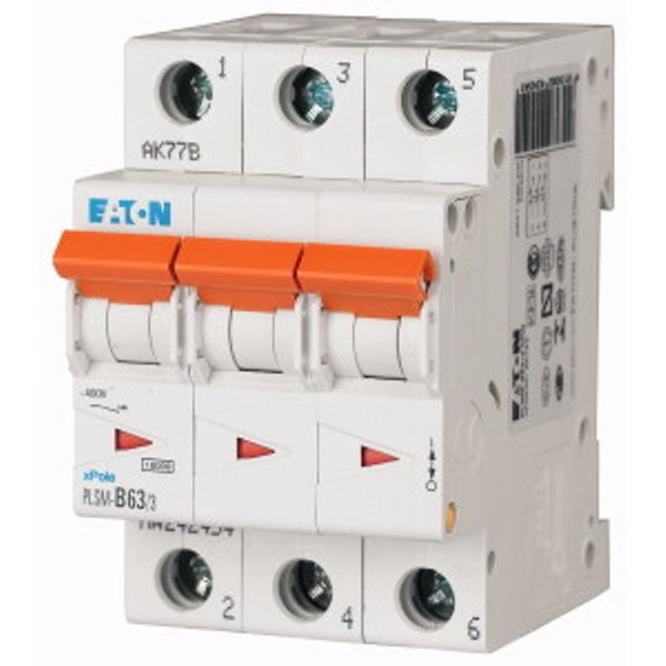 Miniature circuit breaker (MCB), 80A, 3 p, OV image 1